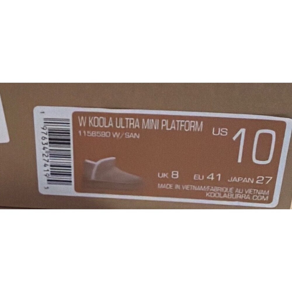 Koolaburra by UGG Koola Ultra Mini Platform Sand Boots Size 10 - Picture 14 of 14